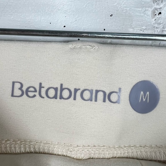 BETABRAND Medium Ivory Comfort Stretch Straight Leg Pants - Picture 3 of 6